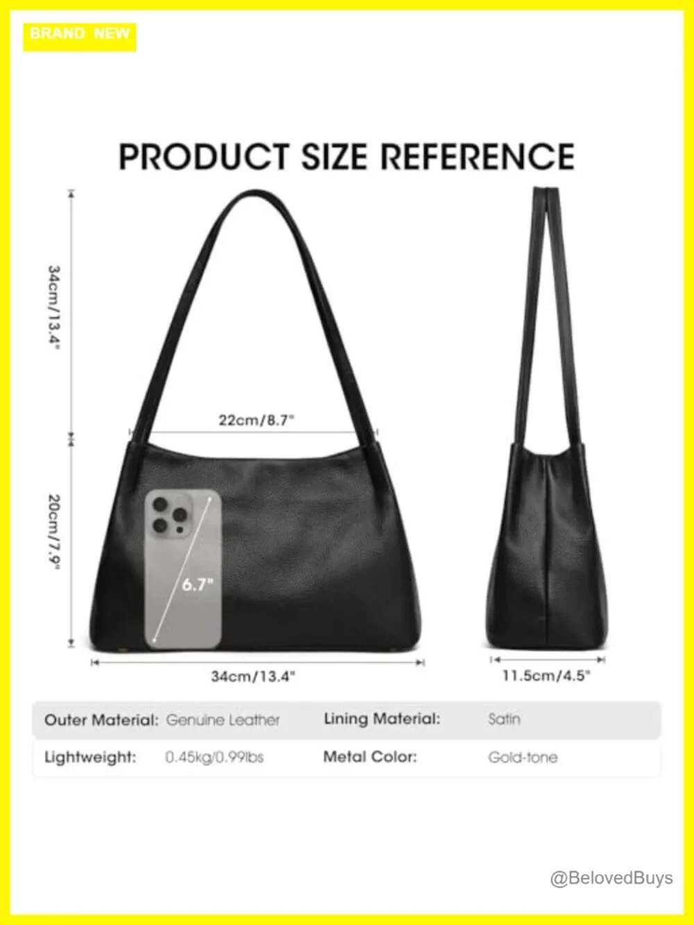 Genuine Leather Hobo Bag Soft Pebbled Cowhide Shoulder Purse Women